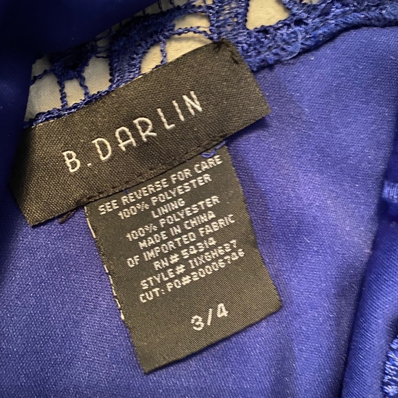 Cobalt blue lace dress - Picture 3 of 3